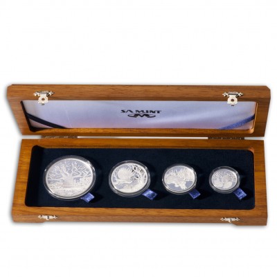 "Peace Park" Series 2012 Four Silver Coin Set  2 oz, 1 oz, 1/2 oz, 1/4 oz